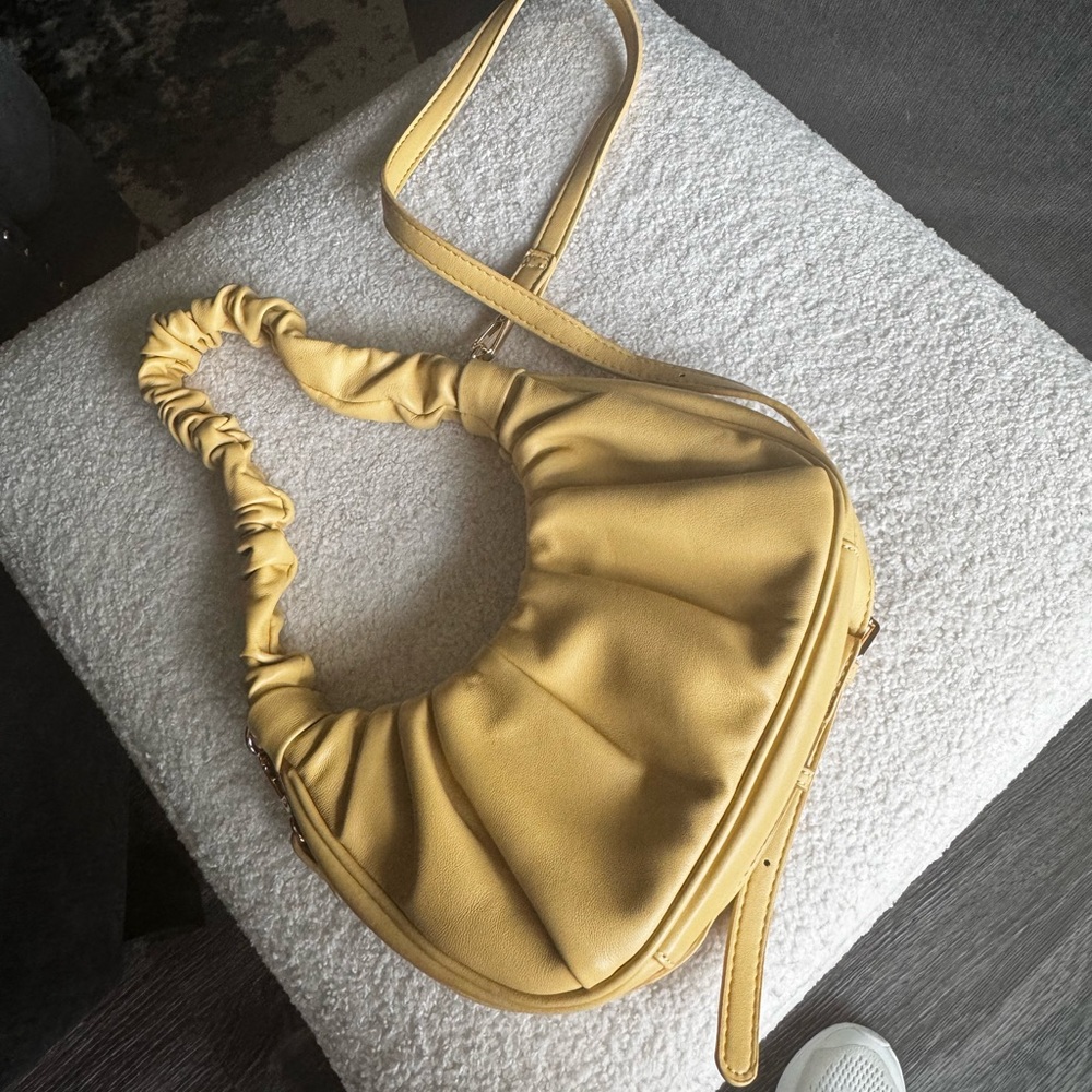 Boutique l Yellow Over the Shoulder Purse NWOT